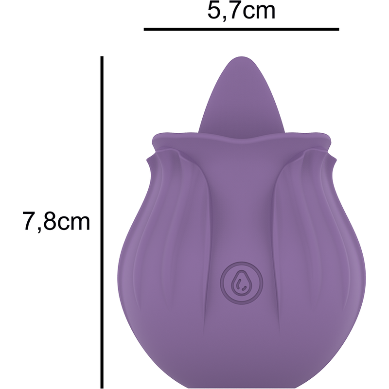 INTENSE – VIOLET CL TORIS STIMULATEUR 10 VIBRATIONS LILAS