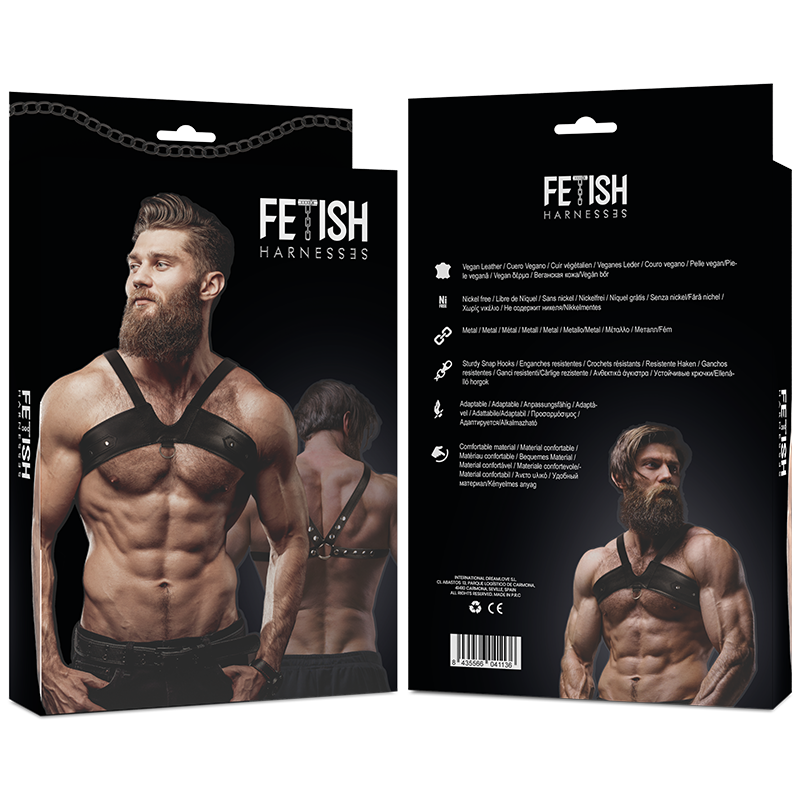 FETISH SUBMISSIVE ATTITUDE – Brigade Brustgurt aus Ökoleder