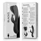 BLACK&SILVER Jamie – Wiederaufladbarer Rabbit-Stimulator aus Silikon, schwarz