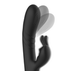 BLACK&SILVER Jamie – Wiederaufladbarer Rabbit-Stimulator aus Silikon, schwarz