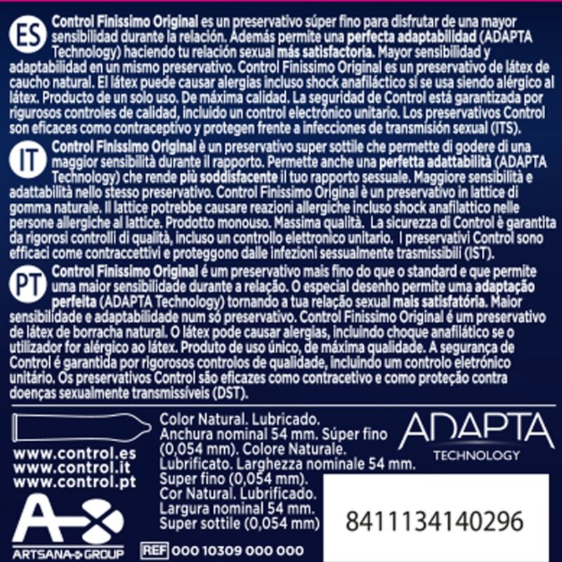 CONTROL Finissimo – Preservativi  3 unità