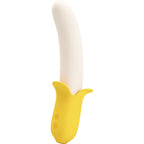 PRETTY LOVE Banana Geek – Silikonvibrator mit Stossfunktion, schwarz