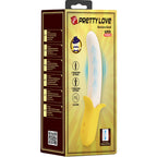 PRETTY LOVE Banana Geek – Silikonvibrator mit Stossfunktion, schwarz