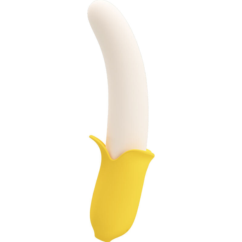 PRETTY LOVE Banana Geek – Silikonvibrator mit Stossfunktion, schwarz