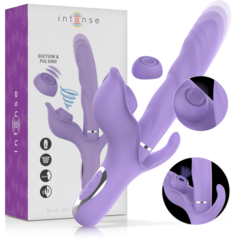 INTENSE Billie – Multifunktions-Saugvibrator, lila