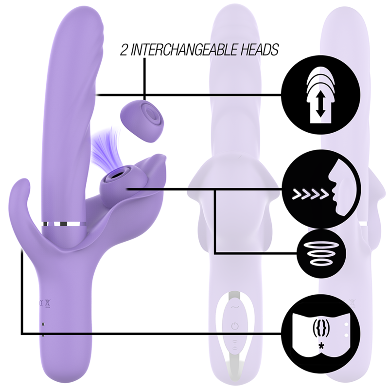 INTENSE Billie – Multifunktions-Saugvibrator, lila