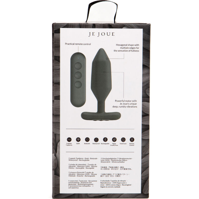 JE JOUE – ONYX ANAL PLUG VIBRATOR BLACK