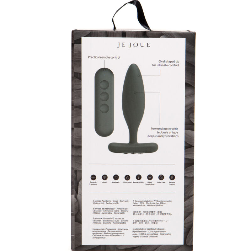 JE JOUE – VIBRATORE PLUG ANALE VESTA NERO