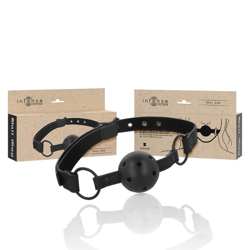 INTENSE – FETISH VEGAN LEATHER BALL GAG