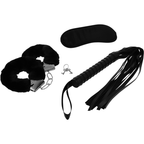 Intense Fetish – Erotik-Set mit Handschellen, Augenmaske und Peitsche