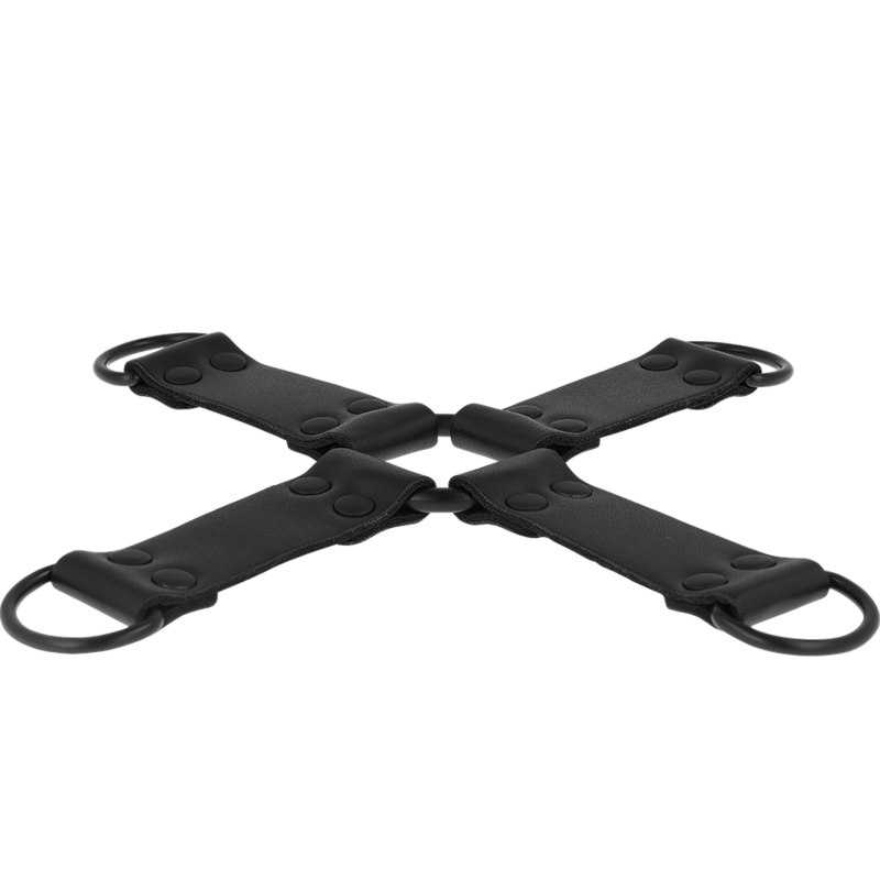 Intense Fetish – Hogtie-Fessel aus veganem Leder