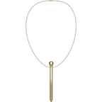 Ibiza Pocket – Klitoris-Stimulator mit Kette, golden, 12 Vibrationsmodi