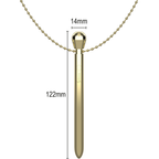 Ibiza Pocket – Klitoris-Stimulator mit Kette, golden, 12 Vibrationsmodi