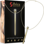 Ibiza Pocket – Klitoris-Stimulator mit Kette, golden, 12 Vibrationsmodi
