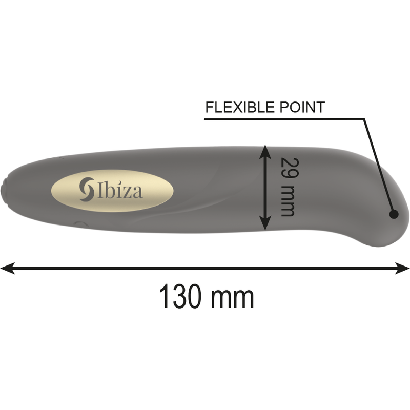 Ibiza – Clitoral stimulator, gold, 10 vibration modes, 13 × 2.9 cm