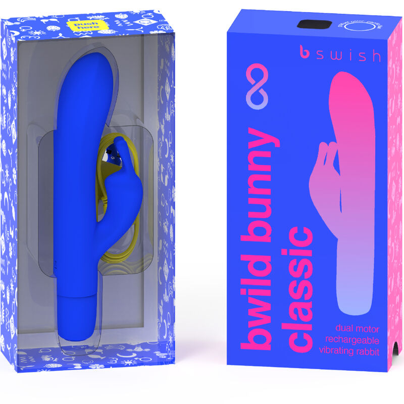 B SWISH – BWILD BUNNY INFINITE CLASSIC VIBRATORE RICARICABILE IN SILICONE BLU