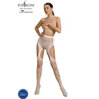 PASSION Eco Collection – Bodystocking ECO S005, weiss