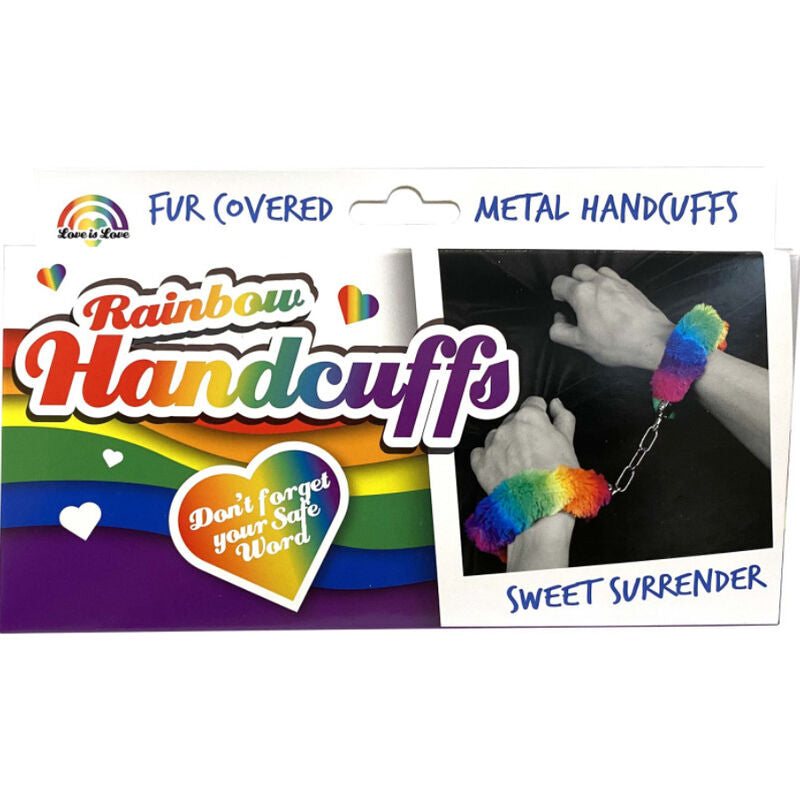 Spencer & Fleetwood – Metal handcuffs with rainbow lining