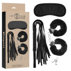 Intense Fetish – Erotik-Set mit Handschellen, Augenmaske und Peitsche