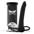 MYTHOLOGY Cobi Onyx – Anal-Dildo mit Penis- und Hodenring, 13 cm, Silikon
