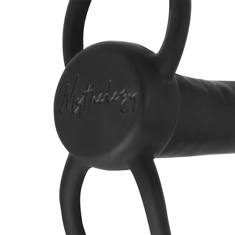 MYTHOLOGY – COBI ONYX ANAL DILDO WITH COCK AND TESTICLE RING 13 SILICONE CM