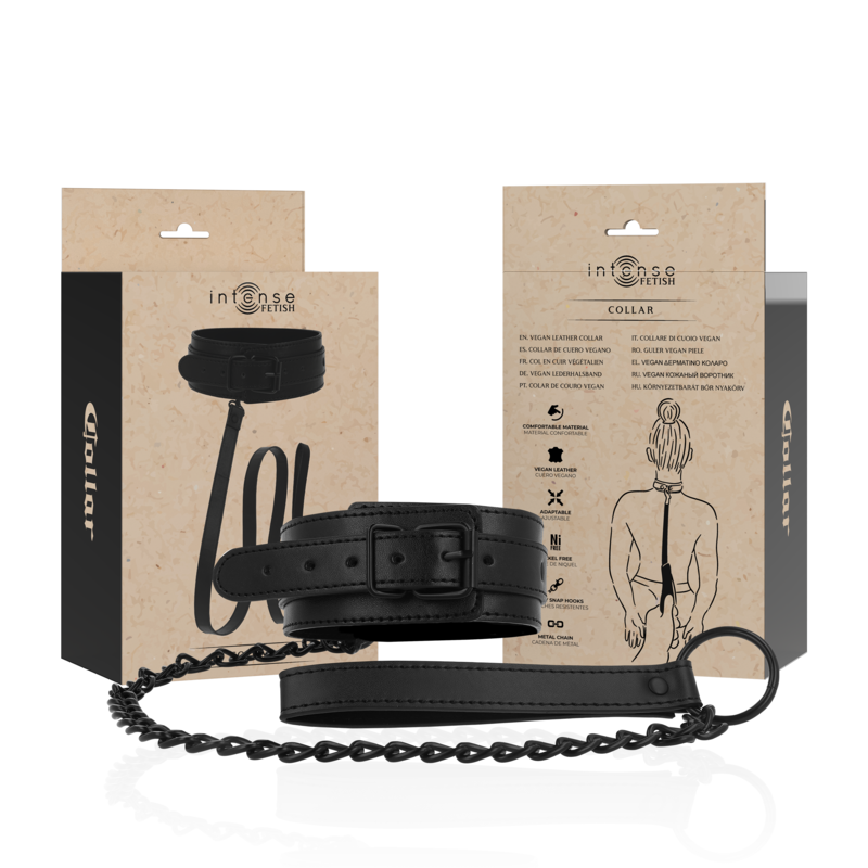 INTENSE – FETISH COLLARE IN PELLE VEGANA
