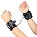 SECRETPLAY – Bondage-Handschellen in Schwarz, BDSM-Kollektion
