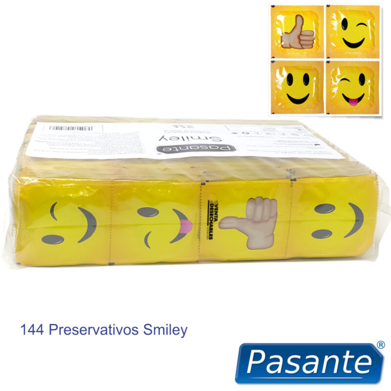 PASANTE – CONDOMS SMILEY BAG 144 UNITS