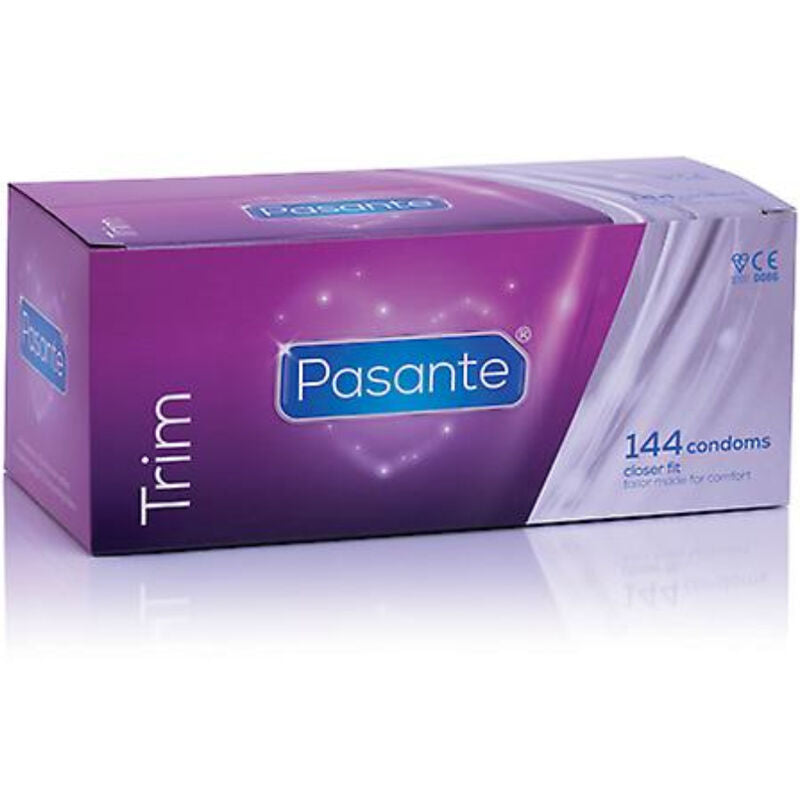 PASANTE – CONDOMS TRIM CLOSER FIT CAJA 144 UNITS