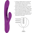 INTENSE Apolo – Multifunktionsvibrator mit oszillierender Zunge, lila