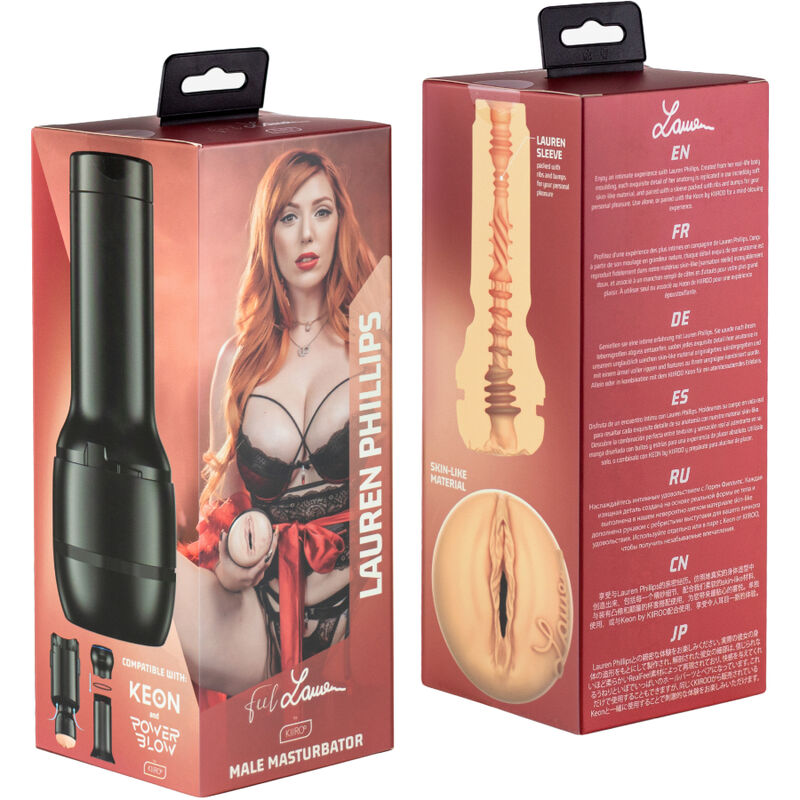 KIIROO Feel Lauren Phillips – Stroker der Stars Collection, PowerBlow-kompatibel