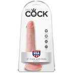 KING COCK – PÉNIS RÉALISTE AVEC BOULES 13.5 CM LÉGÈRES