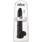 KING COCK – PENE REALISTICO CON SFERE 30.5 CM NERO