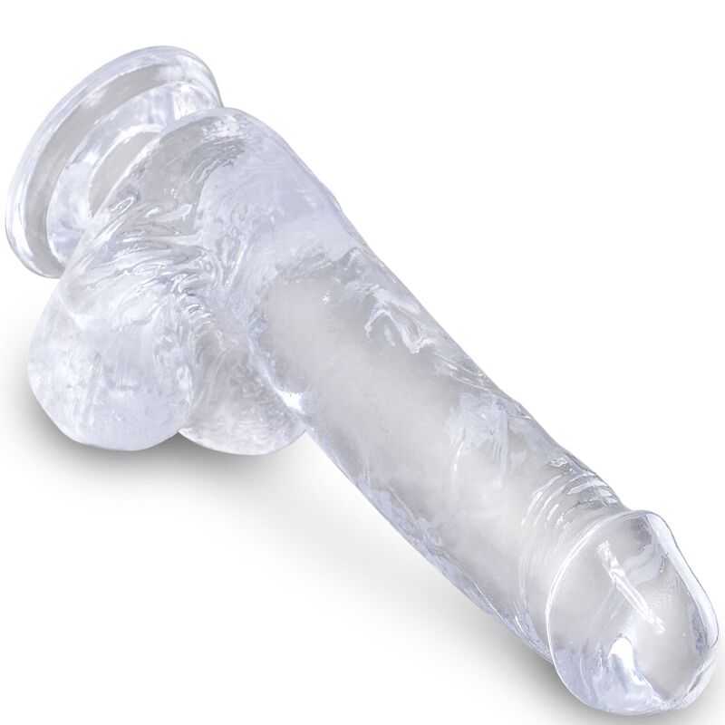 KING COCK Clear – Dildo realistico con testicoli