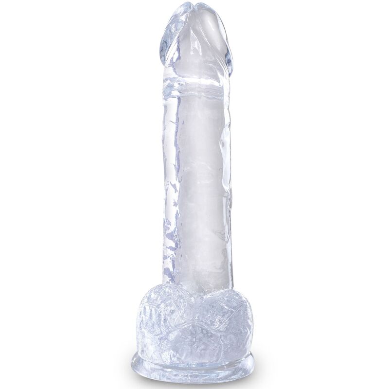 KING COCK Clear – Realistischer Dildo mit Hoden