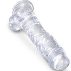 KING COCK Clear – Realistischer Dildo mit Hoden