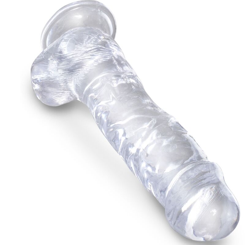 KING COCK Clear – Realistischer Dildo mit Hoden