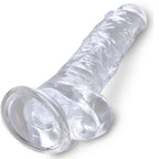 KING COCK Clear – Realistischer Dildo mit Hoden