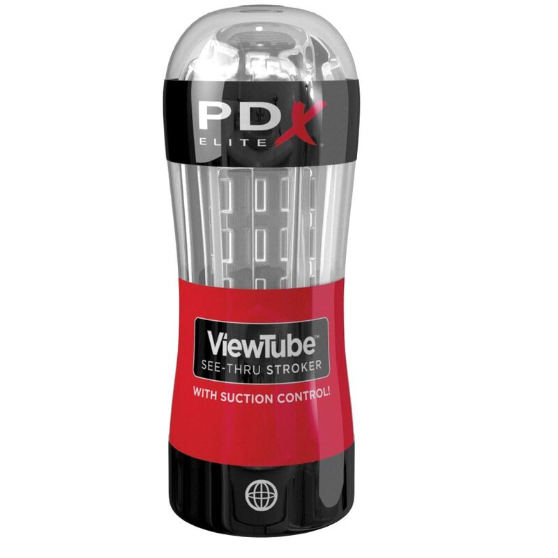 PDX Elite Viewtube Control – Transparenter Stroker mit Saugfunktion
