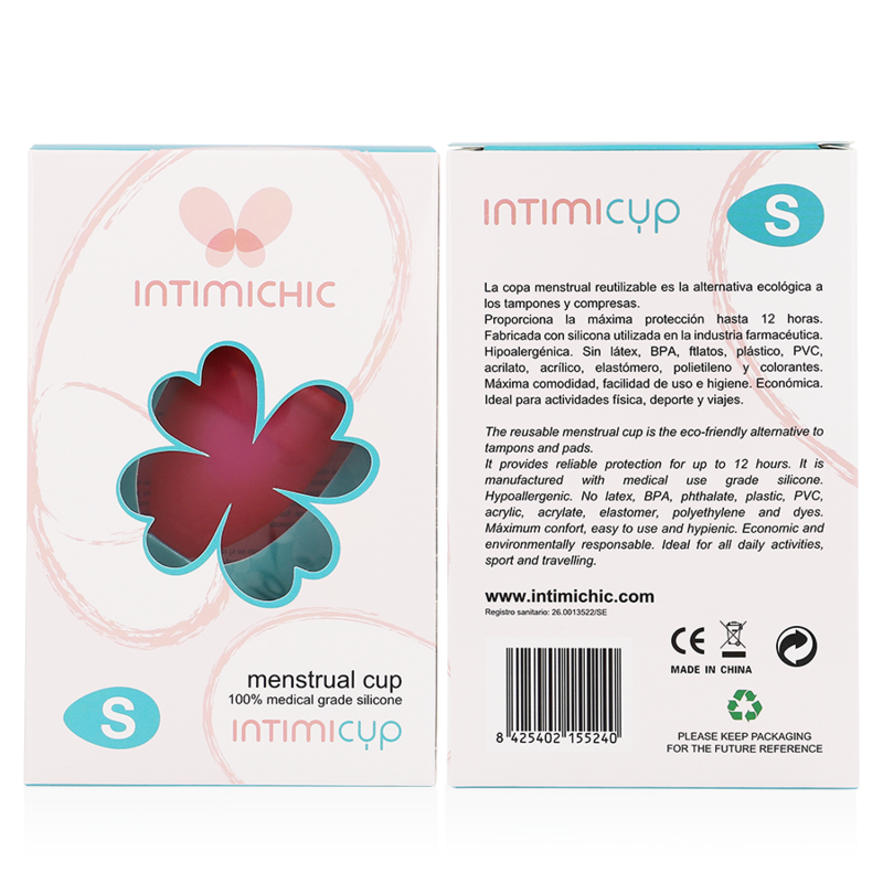INTIMICHIC – Menstruationstasse aus medizinischem Silikon, Grösse S