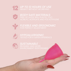 INTIMICHIC – Menstruationstasse aus medizinischem Silikon, Grösse S