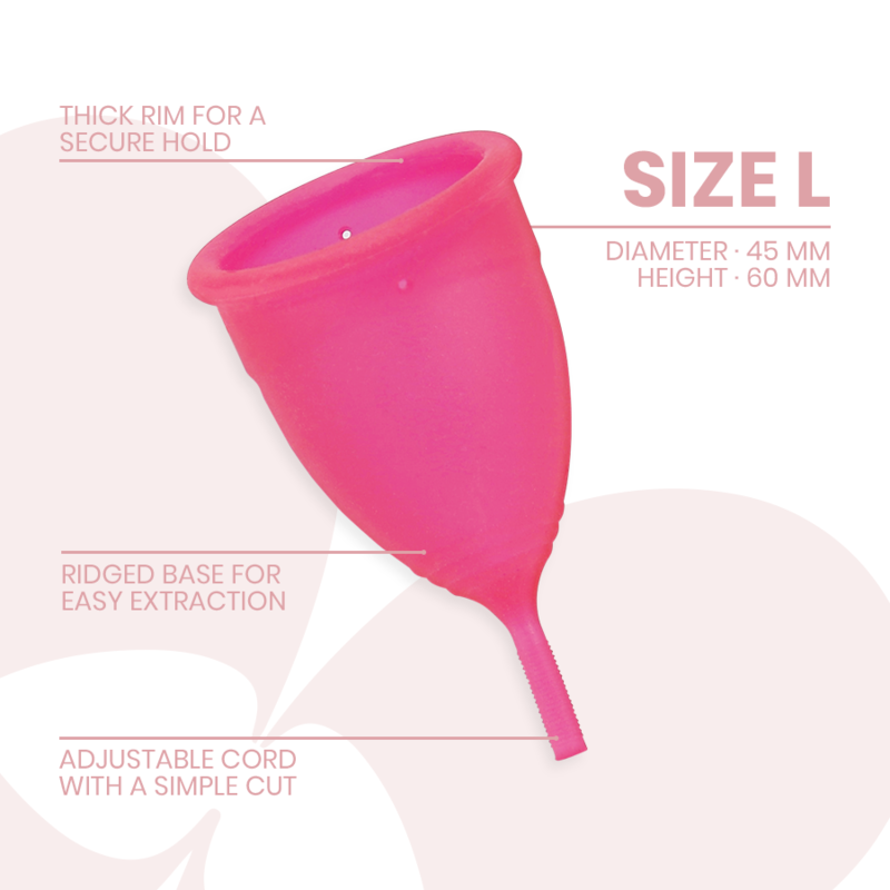 INTIMICHIC – Menstruationstasse aus medizinischem Silikon, Grösse L