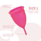INTIMICHIC – Menstruationstasse aus medizinischem Silikon, Grösse L