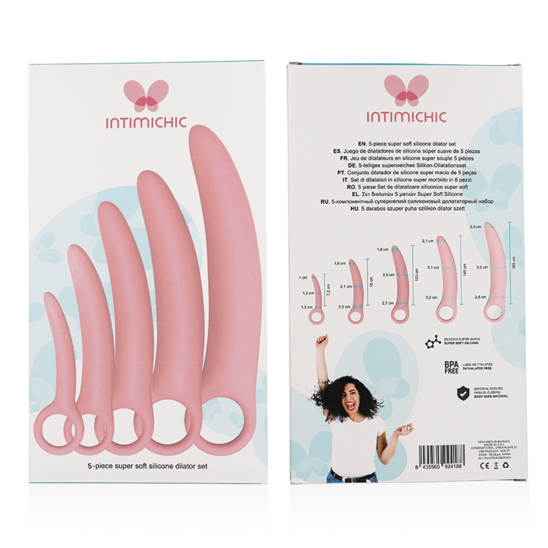 INTIMICHIC Silikon-Dilatator-Set – 5-teilig zur schrittweisen Vaginaldehnung