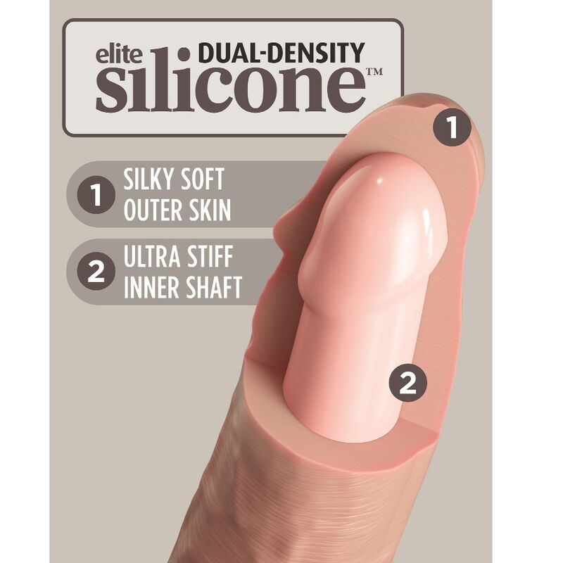 KING COCK – ELITE GODE RÉALISTE & SILICONE CM
