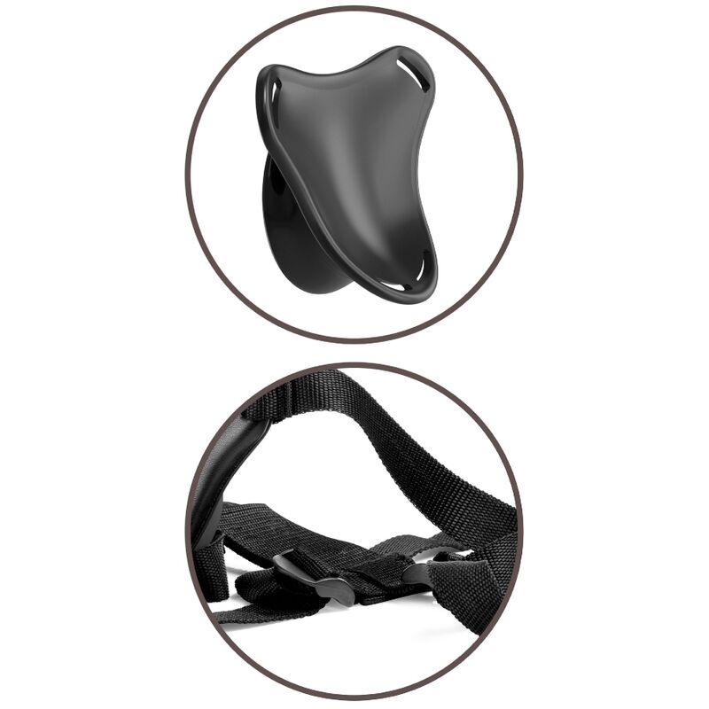 KING COCK Elite – Verstellbares Gurt-Set mit Dildo für Anfänger, 15,2 cm