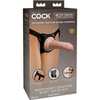 KING COCK Elite – Verstellbares Gurt-Set mit Dildo für Anfänger, 15,2 cm