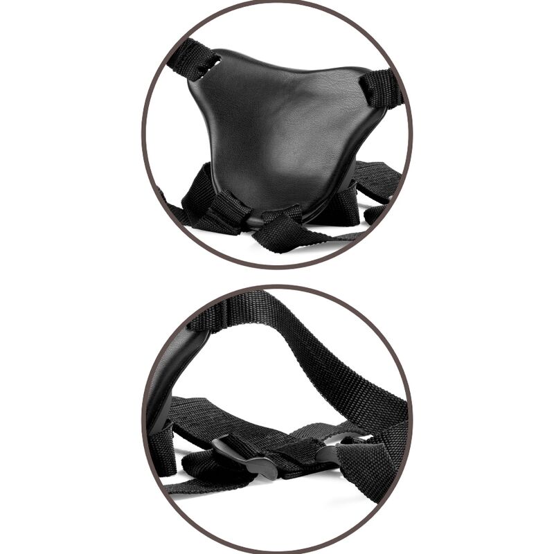 KING COCK – ELITE HARNAIS RÉGLABLE CONFORTABLE AVEC GODE 17.8 CM