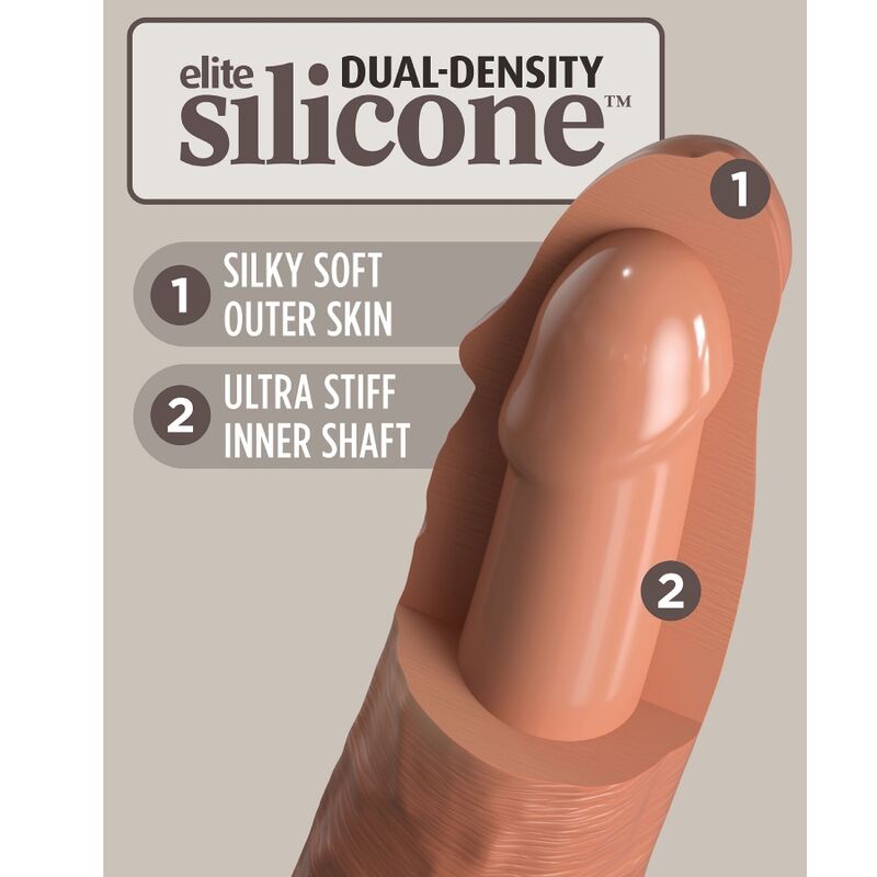 KING COCK – ELITE HARNAIS RÉGLABLE CONFORTABLE AVEC GODE 17.8 CM