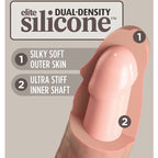 King Cock Elite Deluxe – Verstellbares Harness-Kit mit Dildo, 20.3 cm